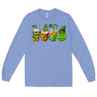 Colony Blue st. patricks day coffee cups Long Sleeve Tee - MaliasSmallBusiness