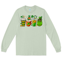 Matcha st. patricks day coffee cups Long Sleeve Tee - MaliasSmallBusiness