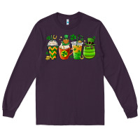 Plum st. patricks day coffee cups Long Sleeve Tee - MaliasSmallBusiness