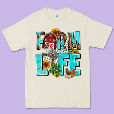 Farm Life Premium Tee Designed By Adodesignshop