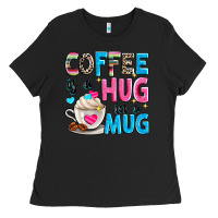 Black coffee is a hug in a Ladies Tee - Zillion Design Studio