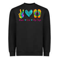 Black peace love flips flops Heavyweight Sweatshirt - Jasminsmagicworld