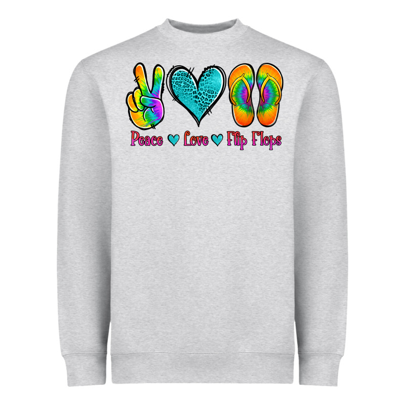 Peace Love Flips Flops Heavyweight Sweatshirt by Jasminsmagicworld | Teevron