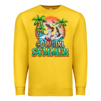 Lemon Cowgirl summer Premium Sweatshirt - NancyCooperArtShop