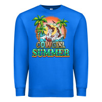 True Royal Cowgirl summer Premium Sweatshirt - NancyCooperArtShop