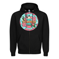 Black teacher floral pencil round earring Zipper Hoodie - BundleAndBundleShop