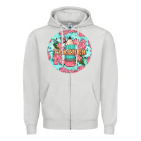 Dove Grey teacher floral pencil round earring Zipper Hoodie - BundleAndBundleShop