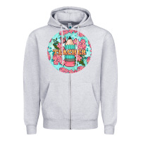 Heather Grey teacher floral pencil round earring Zipper Hoodie - BundleAndBundleShop