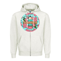 Oatmeal Heather teacher floral pencil round earring Zipper Hoodie - BundleAndBundleShop