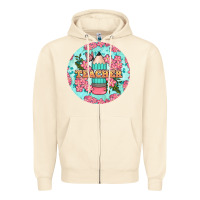 Sandshell teacher floral pencil round earring Zipper Hoodie - BundleAndBundleShop