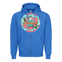True Royal teacher floral pencil round earring Zipper Hoodie - BundleAndBundleShop