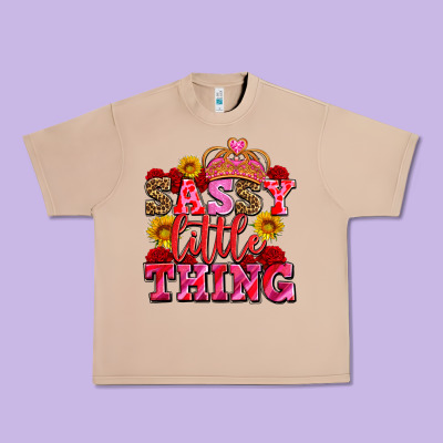 Sassy Little Thing With Crown Urban Heavy Tee Designed By Adodesignshop