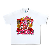 White sassy little thing with crown Urban Heavy Tee - AdoDesignShop
