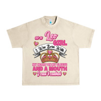 Sandshell As A Leo Girl I Was Born With My Heart On My Sleeve And A Mouth Urban Heavy Tee - Jasminsmagicworld