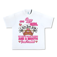 White As A Leo Girl I Was Born With My Heart On My Sleeve And A Mouth Urban Heavy Tee - Jasminsmagicworld