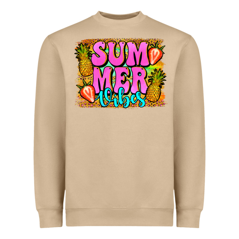 Summer Vibes Leopard Background Heavyweight Sweatshirt by Jasminsmagicworld | Teevron
