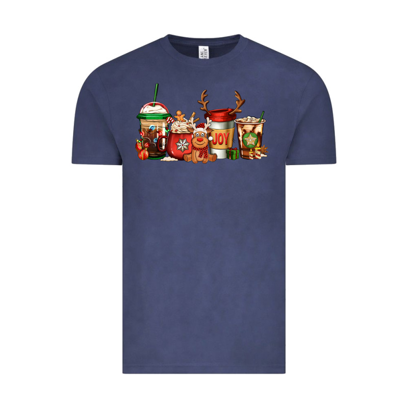 Reindeer Christmas Coffee Cups Vintage Tee by Jasminsmagicworld | Teevron