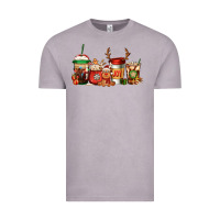 Vintage Zinc Reindeer Christmas Coffee Cups Vintage Tee - Jasminsmagicworld