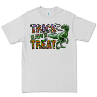 Dove Grey Trick RAWR Treat Premium Tee - CowhideDigitalArt