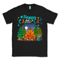 Black happy camper Classic Tee - MaliasSmallBusiness
