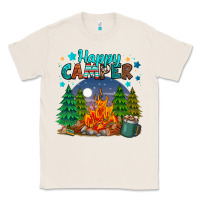 Natural happy camper Classic Tee - MaliasSmallBusiness