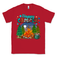 Red happy camper Classic Tee - MaliasSmallBusiness