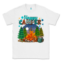 White happy camper Classic Tee - MaliasSmallBusiness