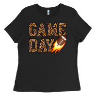 Black game day football Ladies Tee - JahusDesignShop
