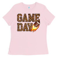 Bubblegum Pink game day football Ladies Tee - JahusDesignShop