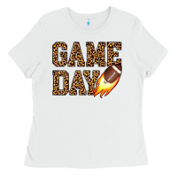 White game day football Ladies Tee - JahusDesignShop