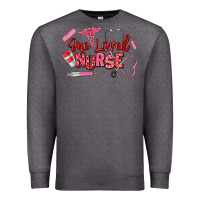 Charcoal Heather one loved nurse Premium Sweatshirt - texasbilliewilder