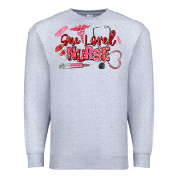 Heather Grey one loved nurse Premium Sweatshirt - texasbilliewilder