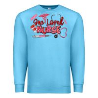 Ocean Blue one loved nurse Premium Sweatshirt - texasbilliewilder