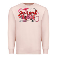 Pale Pink one loved nurse Premium Sweatshirt - texasbilliewilder