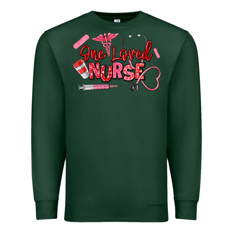 One Loved Nurse Premium Sweatshirt by texasbilliewilder | Teevron