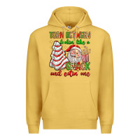 Antique Gold torn between lookin' like a snack and eatin' one Premium Hoodie - texasbilliewilder