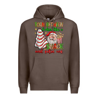 Coffee torn between lookin' like a snack and eatin' one Premium Hoodie - texasbilliewilder