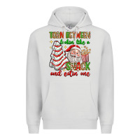 Dove Grey torn between lookin' like a snack and eatin' one Premium Hoodie - texasbilliewilder