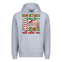 Heather Grey torn between lookin' like a snack and eatin' one Premium Hoodie - texasbilliewilder