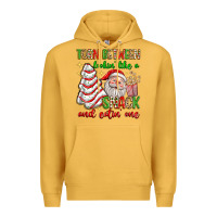 Mustard torn between lookin' like a snack and eatin' one Premium Hoodie - texasbilliewilder