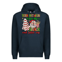 Navy torn between lookin' like a snack and eatin' one Premium Hoodie - texasbilliewilder