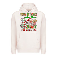 Pale Pink torn between lookin' like a snack and eatin' one Premium Hoodie - texasbilliewilder