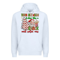 White torn between lookin' like a snack and eatin' one Premium Hoodie - texasbilliewilder