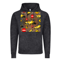 Vintage Black asphalt paver seamless pattern Vintage Hoodie - BundleAndBundleShop