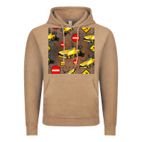 Vintage Coffee asphalt paver seamless pattern Vintage Hoodie - BundleAndBundleShop