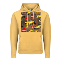 Vintage Mustard asphalt paver seamless pattern Vintage Hoodie - BundleAndBundleShop
