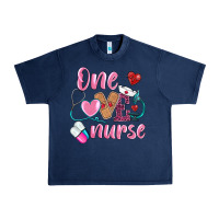 Navy one loved nurse Urban Heavy Tee - BarkalooDesign