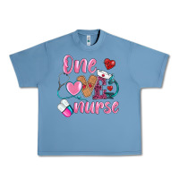 Pebble Blue one loved nurse Urban Heavy Tee - BarkalooDesign