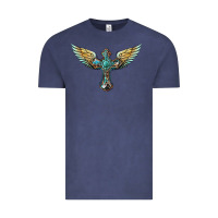 Vintage Denim western cross wings Vintage Tee - BarkalooDesign