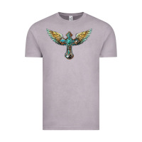 Vintage Zinc western cross wings Vintage Tee - BarkalooDesign